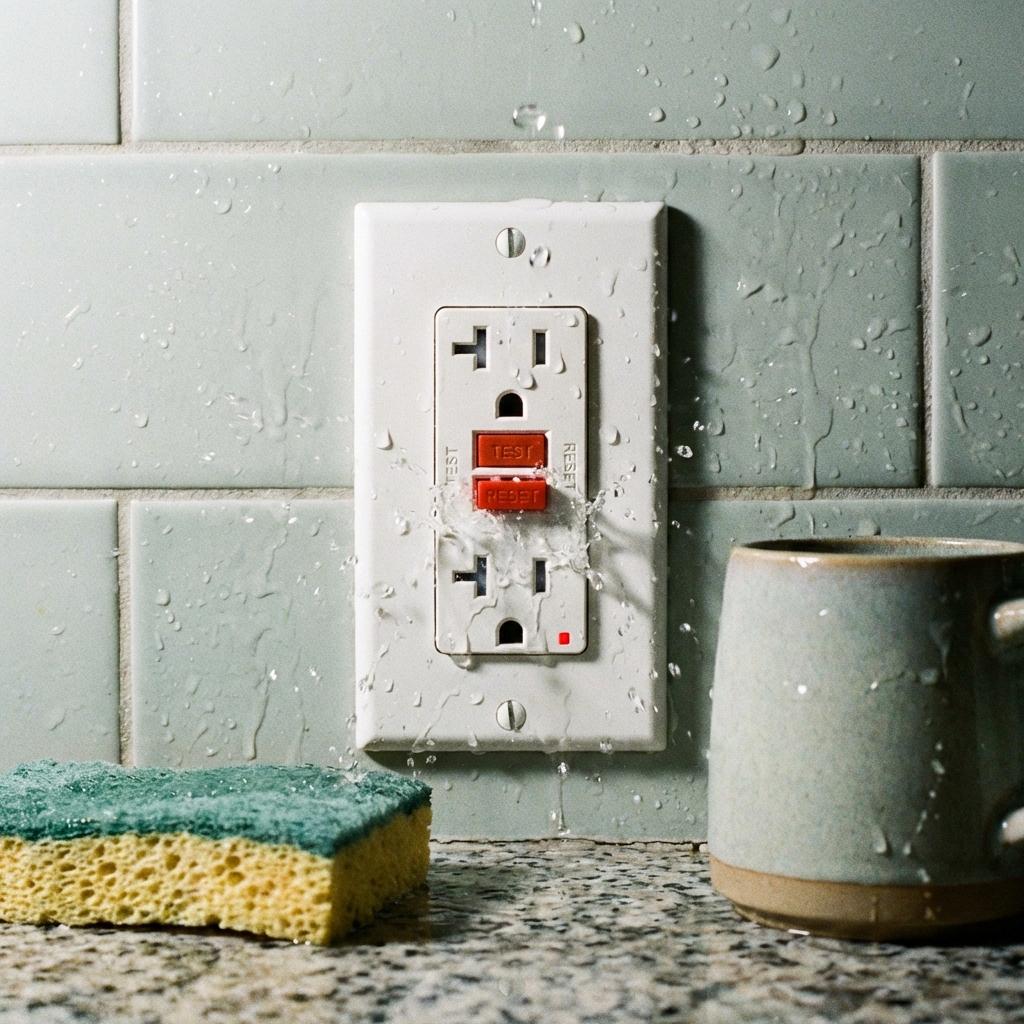 AJ Long Electric electrician performing gfci outlet installation