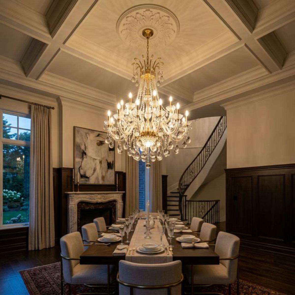 Chandelier Installation in Cheverly