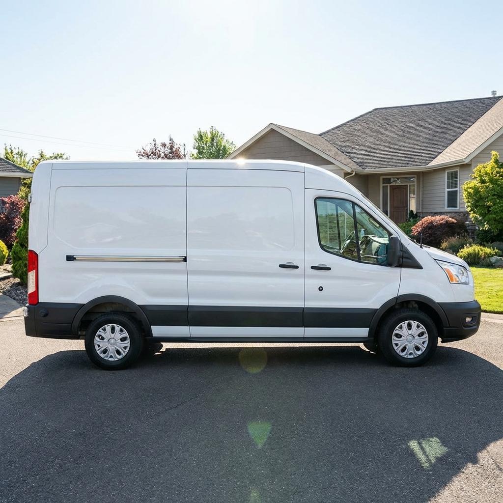 AJ Long Electric service van in McLean
