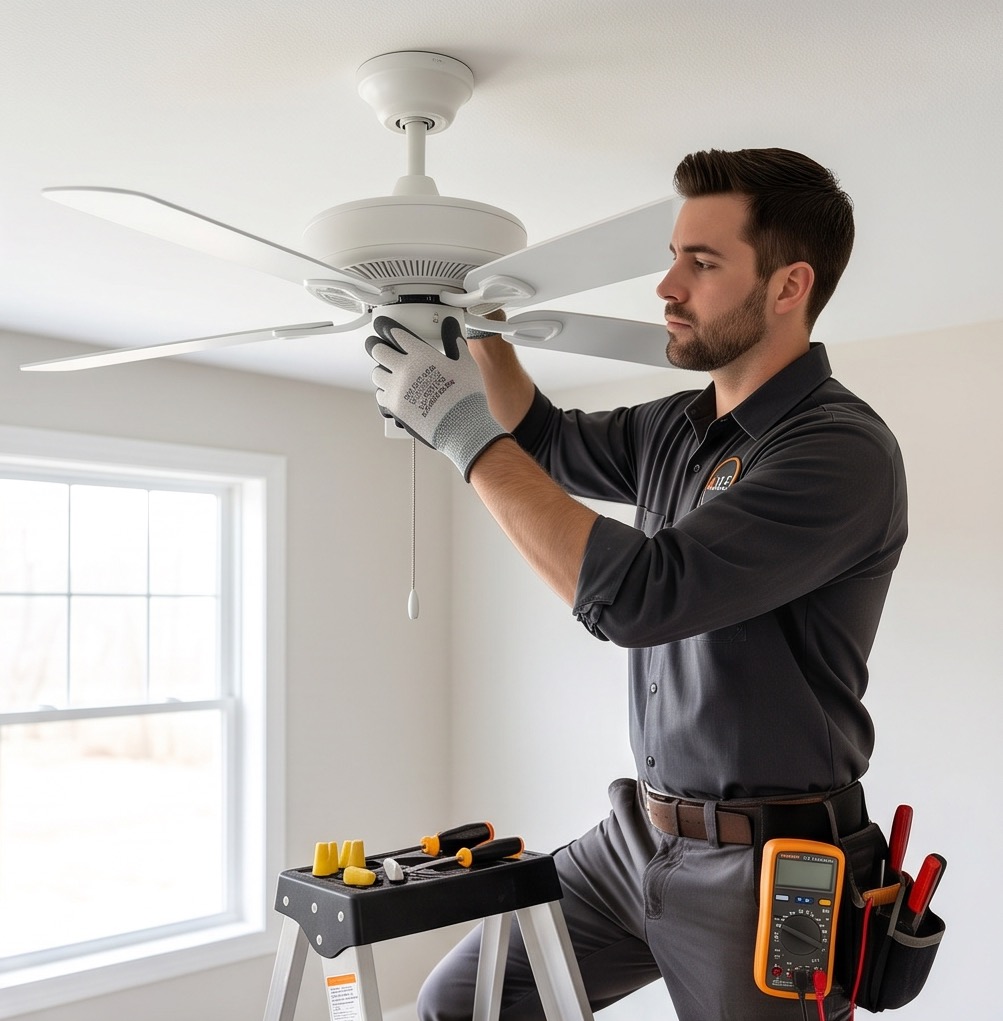Professional attic fan installation in Northern Virginia